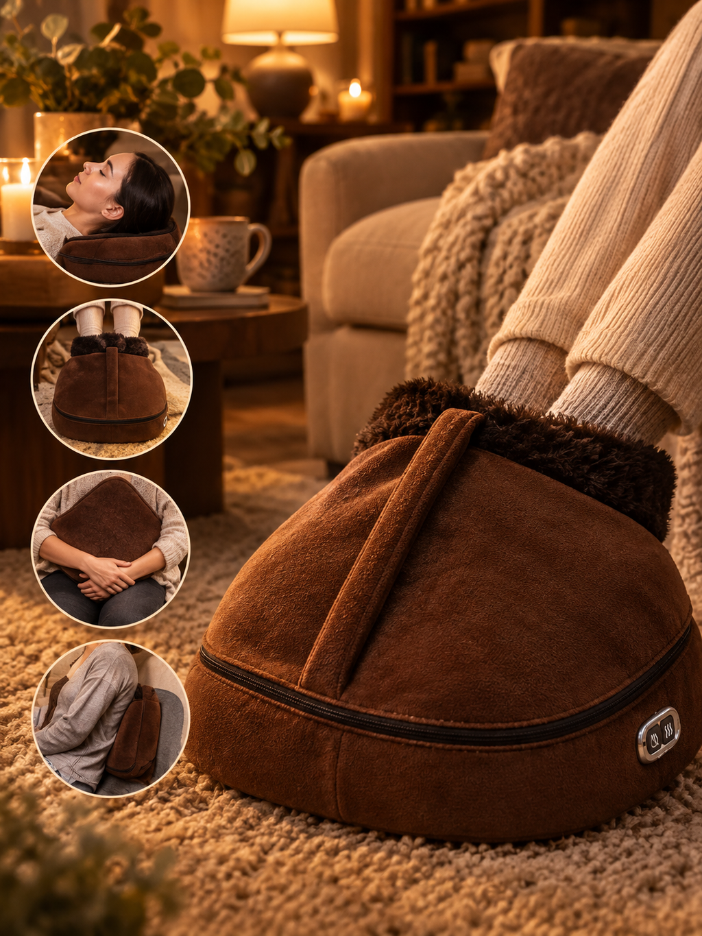 Electric Heated Massage Foot Warmer