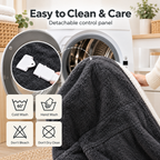 Wearable Heated Blanket with Sleeves