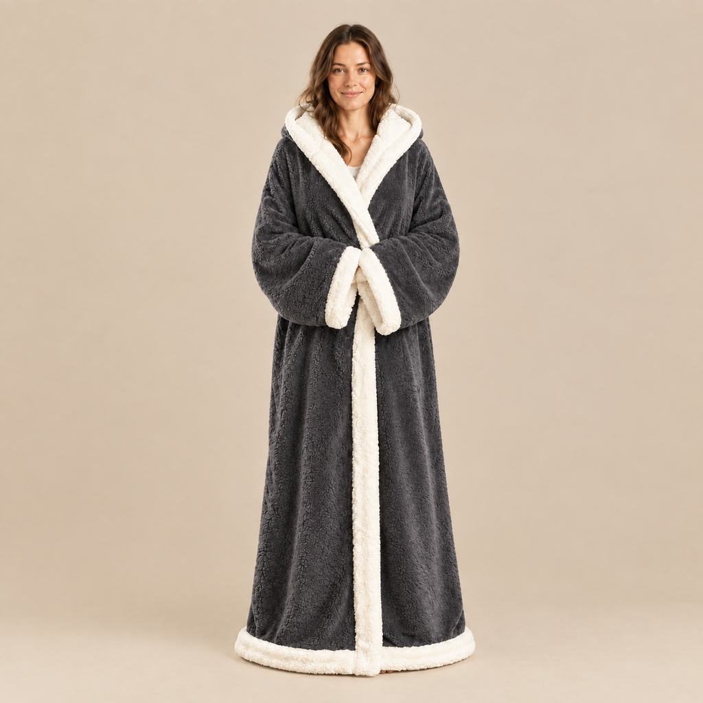 Wearable Heated Blanket with Sleeves